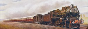 Super Pacific of the Northern Railway of France, illustration from The Wonder Book of Railways, fourteenth edition edited by Harry Golding, 1929